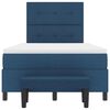 vidaXL Boxspringbed met matras met hoofdeinde Blauw 120 x 200 cm Stof