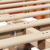 vidaXL Bedframe Wasbruin 160 x 200 cm Massief grenenhout