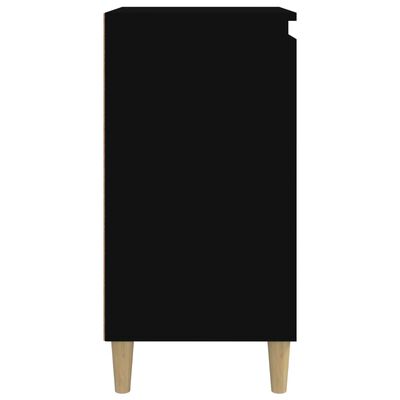 vidaXL Nachtkastjes 2 st 40x35x70 cm bewerkt hout zwart