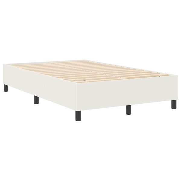 vidaXL Platform bedframe Cr&egrave;me 120 x 200 cm Stof