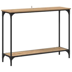 vidaXL Wandtafel artisanaal eikenkleurig 101 x 30.5 x 75 cm