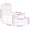 vidaXL Boxspring bed met matras met hoofdeinde Cr&egrave;me 80 x 200 cm Stof