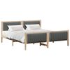 vidaXL Bedframe Bruin en donkergrijs 180 x 200 cm Massief grenenhout
