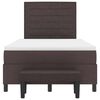 vidaXL Boxspringbed met matras Donkerbruin 120 x 190 cm Stof