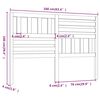 vidaXL Hoofdbord 166x4x100 cm massief grenenhout zwart