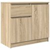 vidaXL Dressoir met lade 71x35x65 cm spaanplaat sonoma eikenkleurig