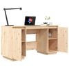 vidaXL Bureau 140x50x75 cm massief grenenhout