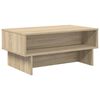 vidaXL Salontafel Sonoma Eiken 80 x 46 x 35 cm Bewerkt hout