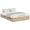 vidaXL Ottoman Bedframe met opslag Sonoma Eiken 193 x 140 x 25 cm