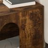 vidaXL Kattenhuis Gerookt eiken 51 x 30 x 52 cm Bewerkt hout