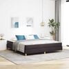 vidaXL Boxspringbed met matras Donkerbruin 180 x 200 cm Stof