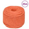 vidaXL Werktouw 24 mm 25 m polypropeen oranje