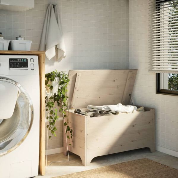 vidaXL Opbergbox met deksel RANA 100x49x54 cm massief grenenhout