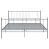 vidaXL Bedframe metaal grijs 200x200 cm