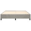 vidaXL Boxspring bed 180x200 cm fluweel lichtgrijs