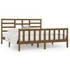 vidaXL Bedframe massief grenenhout honingbruin 200x200 cm