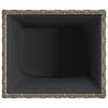 vidaXL Plantenbak 36x30x32 cm poly rattan grijs