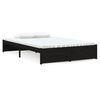vidaXL Bedframe massief hout zwart 120x190 cm