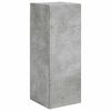 vidaXL Tv-meubelset Wandgemonteerd 2 pcs Beton Grijs Bewerkt hout