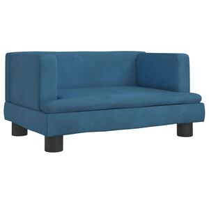 vidaXL Hondenmand 60x40x30 cm fluweel blauw
