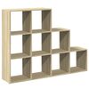vidaXL Kamerscherm / boekenkast 137,5x29x103,5 cm hout sonoma eiken