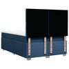 vidaXL Boxspring met matras stof blauw 160x200 cm