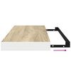vidaXL Wandschappen zwevend 4 st 60x23,5x3,8 cm MDF eikenkleurig wit