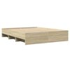 vidaXL Bedframe zonder matras hout sonoma eikenkleurig 150x200 cm