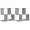 vidaXL Nachtkastjes 2 st 50x30x51,5 cm bewerkt hout grijs sonoma eiken