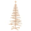 vidaXL Houten kerstboom KOTKA 120 cm Massief grenenhout Natuurlijk