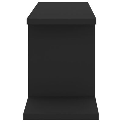 vidaXL Tv-wandschap 125x18x23 cm bewerkt hout zwart