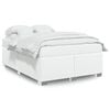 vidaXL Bedframe kunstleer wit 140x200 cm