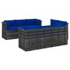vidaXL 9-delige Loungeset met kussens pallet massief grenenhout