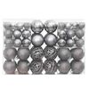 vidaXL Kerstballen 100 st 3/4/6 cm grijs