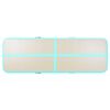 vidaXL Gymnastiekmat met pomp opblaasbaar 500x100x10 cm PVC groen