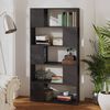 vidaXL Boekenkast/kamerscherm 80x24x155cm bewerkt hout hoogglans grijs