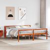 vidaXL Bedframe met hoofdeinde 2 pcs Wasbruin Massief Vurenhout