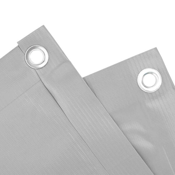 vidaXL Balkonscherm 600x120 cm PVC grijs