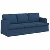 vidaXL Bank 2 pcs Blauw 144 x 80 x 85 cm Stof