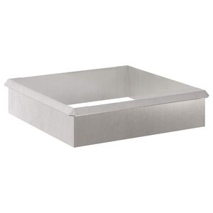 vidaXL Slakkenhekken 8 st 100 x 3,5 x 25 cm Roestvrij staal Zilver