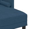 vidaXL Bankstel met kussen 2 pcs Blauw Polyester