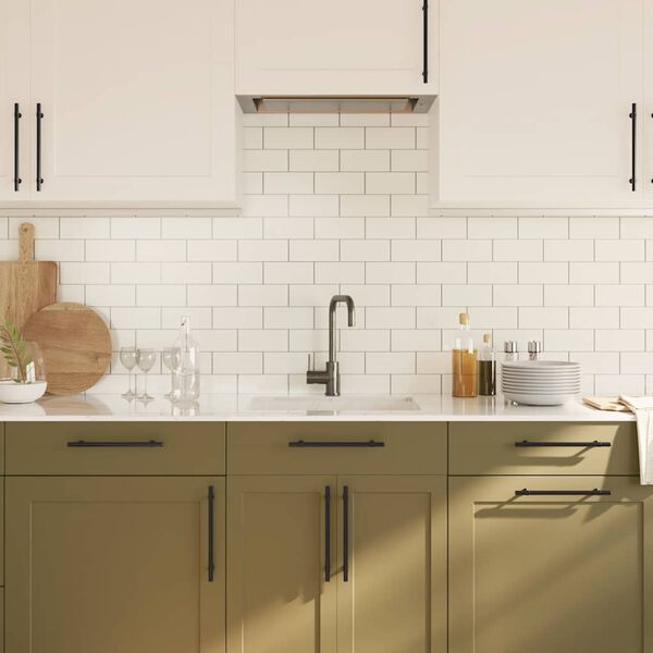 vidaXL Handvatten 5 st 192 mm roestvrij staal zwart