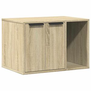 vidaXL Kattenbakkast 60x40x40 cm bewerkt hout sonoma eikenkleurig