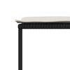 vidaXL 11-delige Tuinset met kussens poly rattan zwart