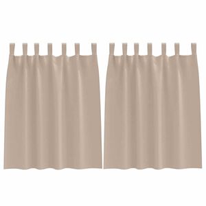 vidaXL Zwart-out Gordijnen met Ringen 2 pcs Taupe 140 x 140 cm