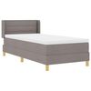 vidaXL Boxspringbed met matras Taupe 200 x 90 cm Polyester