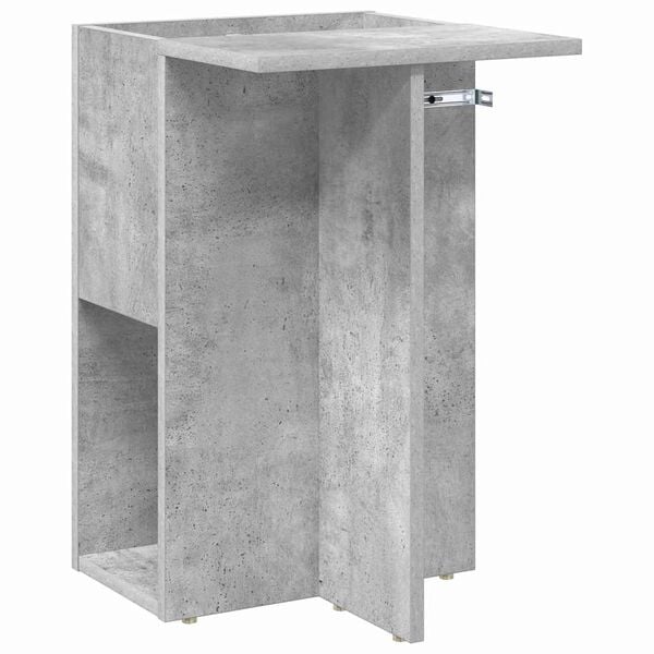 vidaXL Bijzettafel Beton Grijs 35 x 40 x 55 cm Bewerkt hout