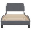 vidaXL Bedframe "Dover" 80x200 cm fluweel donkergrijs