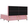 vidaXL Boxspringbed met matras Roze 200 x 200 cm Fluweel