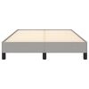 vidaXL Bedframe zonder matras 120x200 cm stof lichtgrijs